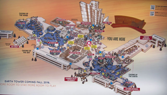 map of foxwood casino